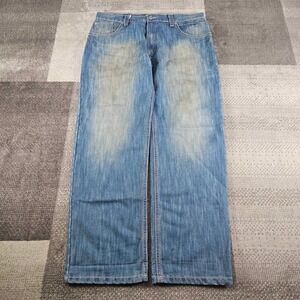 Y2K Southpole Xclusive Wide Leg Jeans Mens 40 Blue Denim Y2K Baggy Skater Grunge